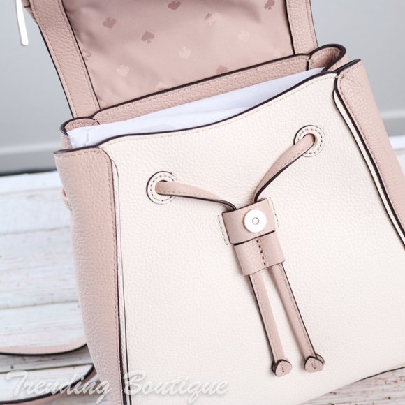 NWT Kate Spade Leila Colorblock Flap Backpack - Picture 11 of 12